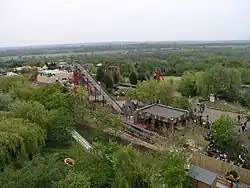 High viewpoint of the tracks