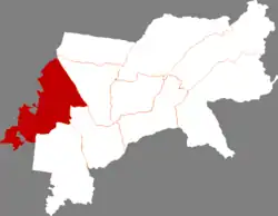 Location of Anda City within Suihua