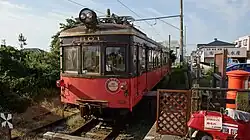 Withdrawn DeHa 801 housing the Keiyo Towa Pharmaceutical Showa Nostalgia Museum in October 2015