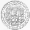 Seal of Christopher III "of Bavaria", 1440s