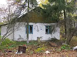 Target on a building used for shooting