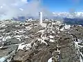 Trigonometric station on the top of Peñalara mountain (Spain)