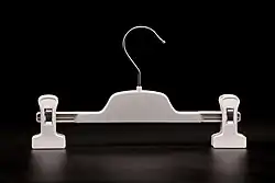 Clip hanger with two clamps