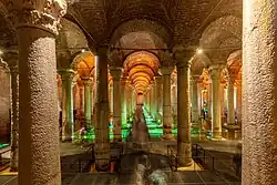 Atmospheric lighting now brightens up a visit to the Basilica Cistern