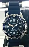 Citizen watch in 316L on a rubber strap