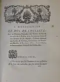 Dedication to "Théorie de la Lune & Tables de la Lune"