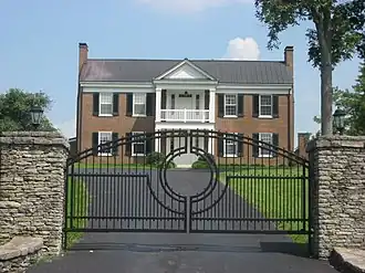 Entrance to Clay Hill, located along Kentucky Route 289.