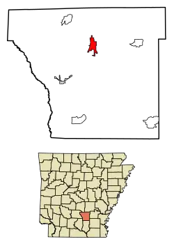 Location in Cleveland County and Arkansas