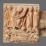 front, Easter plaque