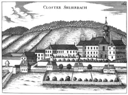 The abbey c. 1674 by Georg Matthäus Vischer