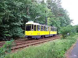 Uferbahn (SL 68) an der Sportpromenade in Berlin-Grünau