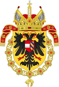 Coat of arms of Maximilian I of Habsburg as Holy Roman Emperor
