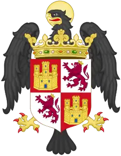 Coat of arms as Princess of Asturias (1468–1474)