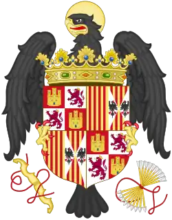 Coat of arms as queen (1474–1492)
