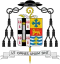 Coat of arms of Abbot Mark Cooper, O.S.B.