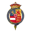 Coat of arms of William Nassau de Zuylestein, 4th Earl of Rochford, KG, PC