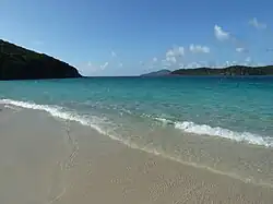Coki Beach, facing northwest.