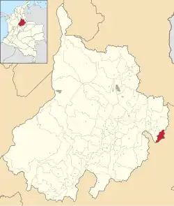 Location of the municipality and town of Macaravita in the Santander Department of Colombia.
