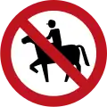 SR-21 No entry for Equestrians