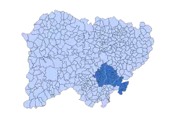 Location in Salamanca