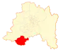 Location of the Alhué commune in the Santiago Metropolitan Region