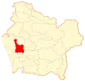 Map of Nueva Imperial commune in Araucanía Region