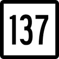 Route 137 marker