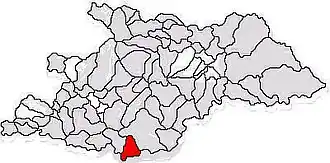 Location in Maramureș County