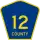 County Road 12 marker