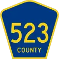 County Route 523 marker
