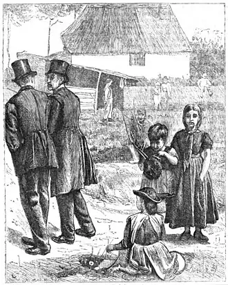 Came out to look at the strange who passed by