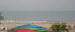 Panoramic view of Cox's Bazar sea beach