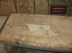 Gravestone of Pierre de Vieille-Brioude.