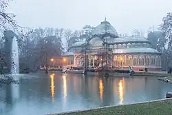 Foggy winter evening