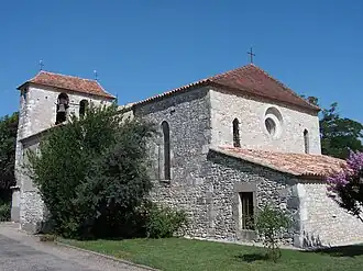 The church in Cunèges