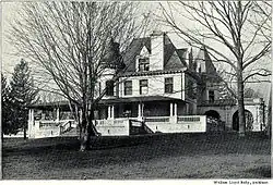 Lyndon (1895), Wyncote, PA. Demolished, except for the 1903 ballroom addition, now Curtis Hall.[19]