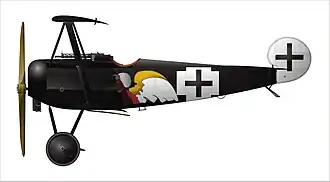 Fokker DR I of Josef Jacobs of Jasta 7