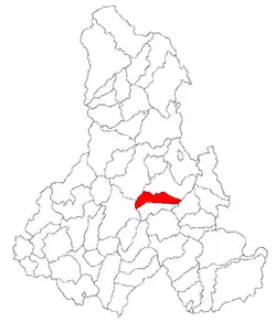 Location in Harghita County