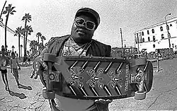 Robinson on Venice Beach circa 1985