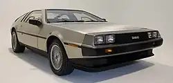 Exterior of a DeLorean
