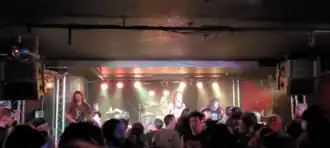 Decrepit Birth performing in 2023