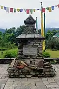 A monument dedicated to mountaineers located at the museum
