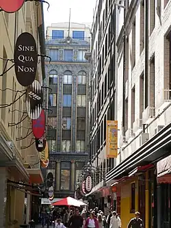 Majorca Building as seen from Degraves Street (1930)