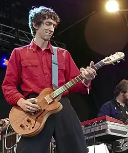 Delicate Steve performing in 2017