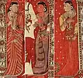 Women dressed in sari, deccan, ca.1640-50