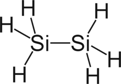 Structural formula of disilane
