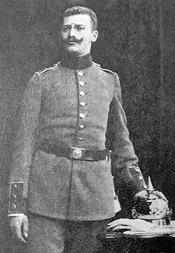 Black-and-white photo of Leo Levy in military uniform