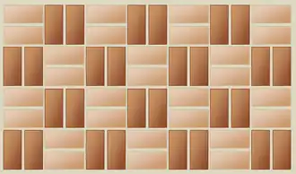 Double basket weave bond