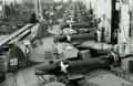 SBD Dauntless dive bombers being built by Douglas Aircraft Factory in El Segundo during World War II[12]