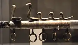 The waterbirds in the middle